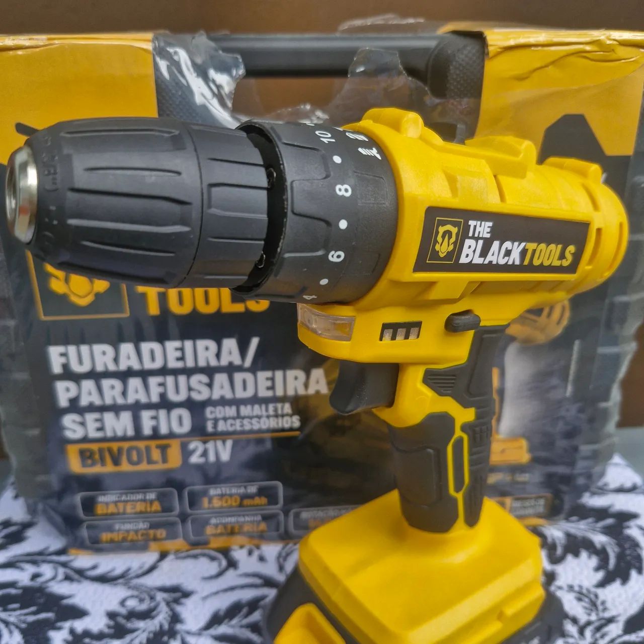 Parafusadeira Furadeira de Impacto TB-21PZW 21V The Black Tools