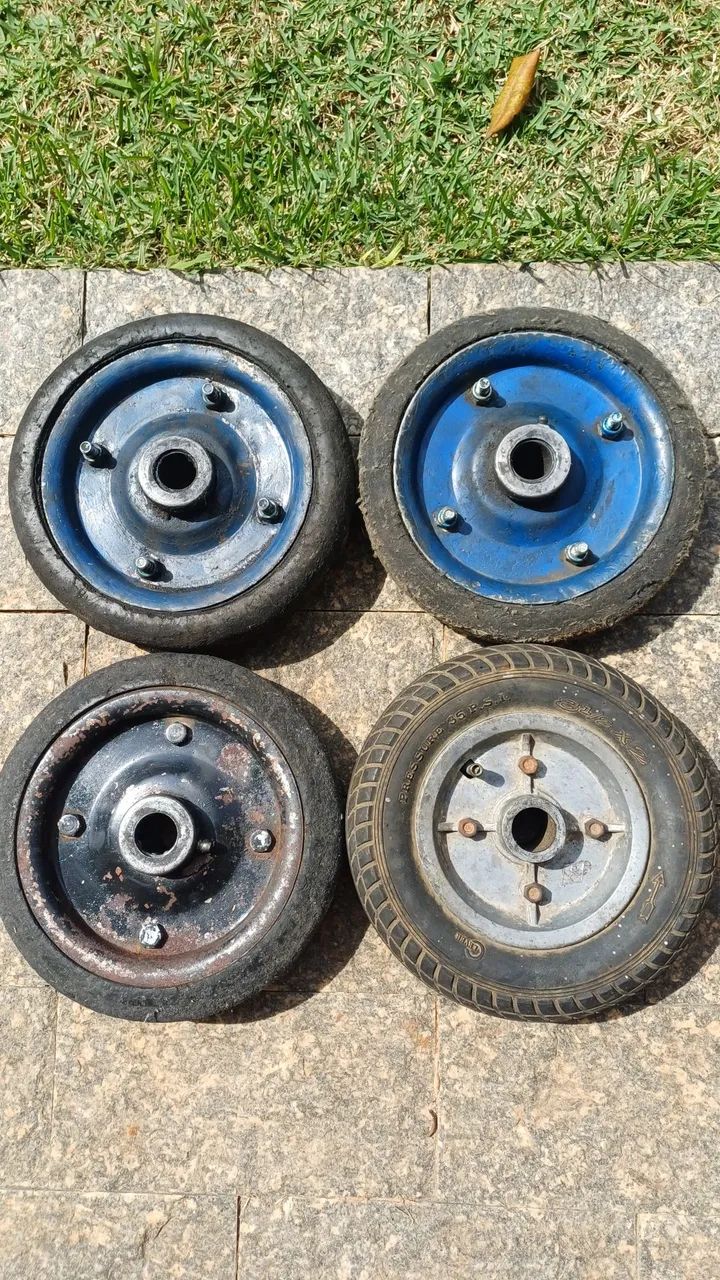 Rodas Carrinho Carga/Carriola