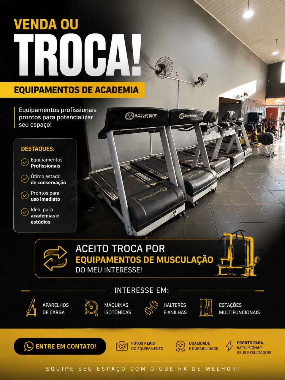 Equipamentos de musculação 