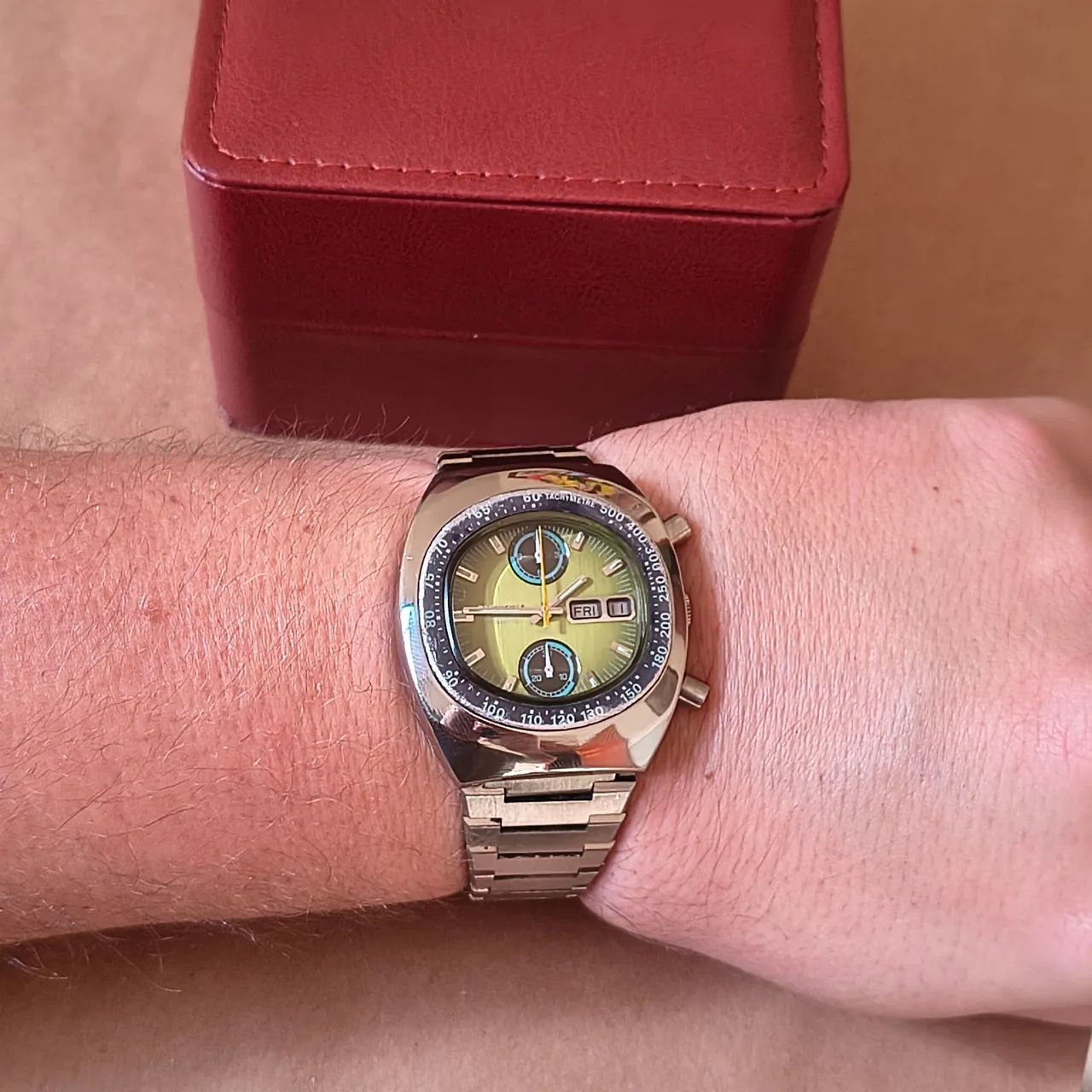 Citizen Chronograph Flyback 8110a REVISADO - Com Estanqueidade 30m - 100% Original - Foto 5