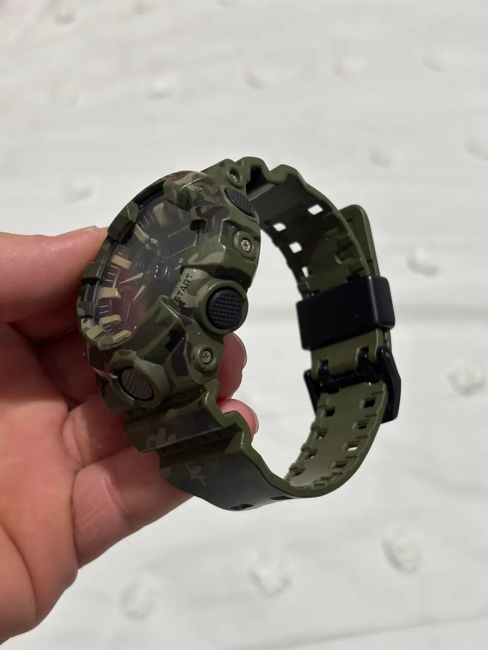 Rel ógio g-shock verde camuflado - Foto 2
