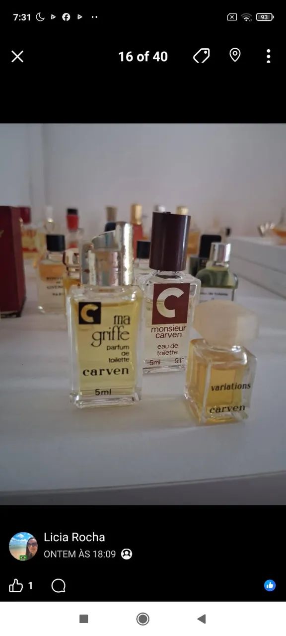 Miniaturas raras Carven 