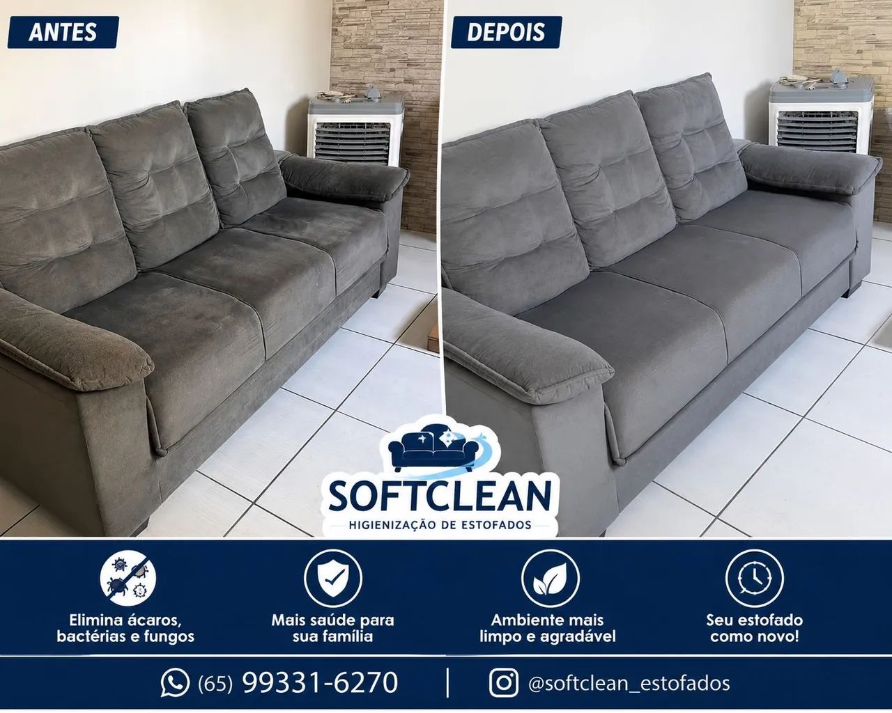 Limpeza de estofados 