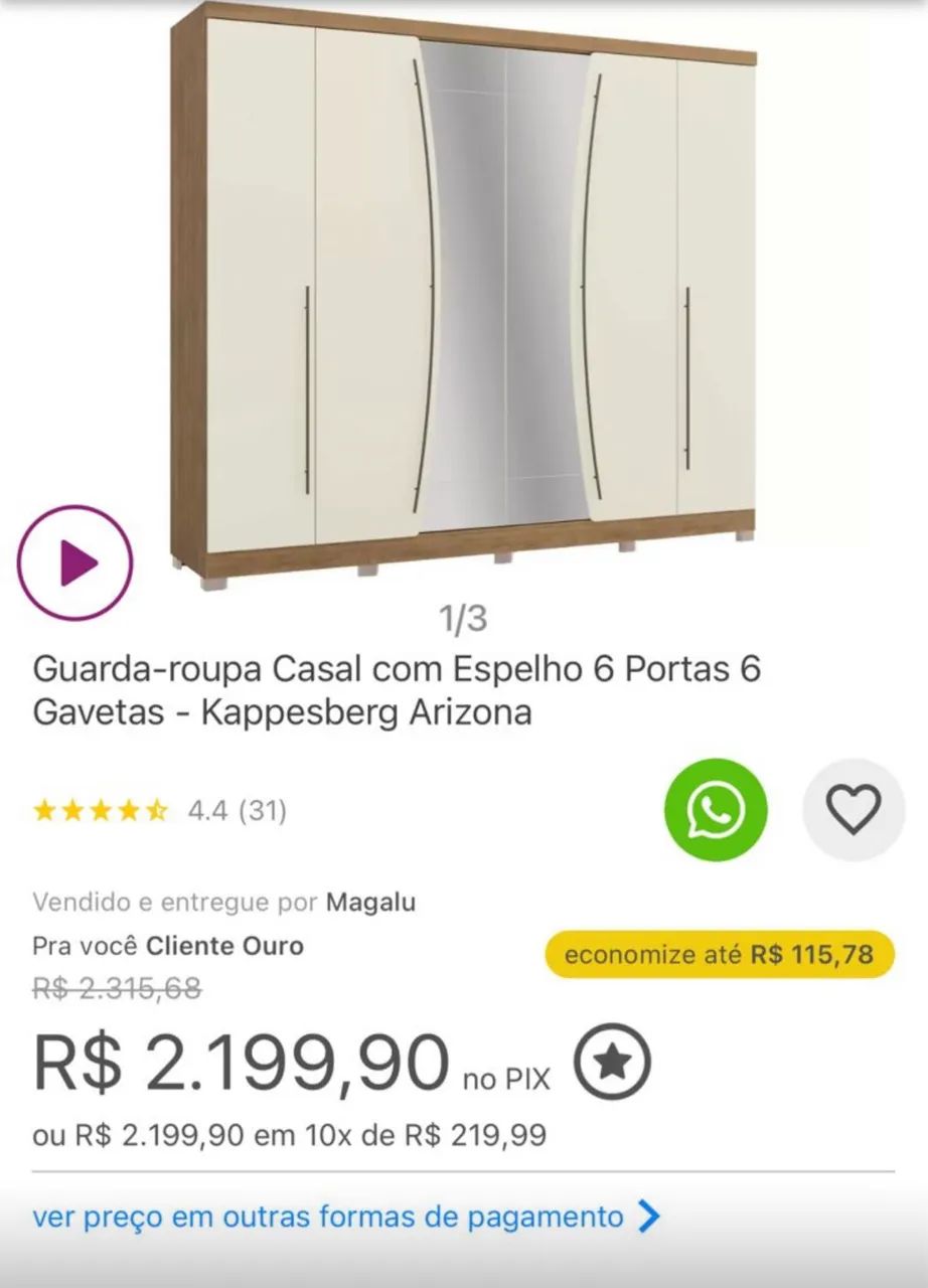 Guarda roupa - Foto 2