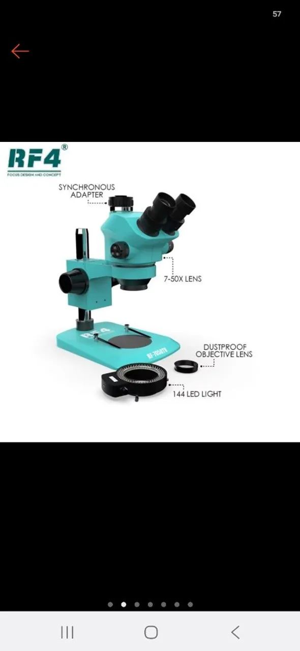 MICROSCOPIO TRINOCULAR RF4 7050 - Foto 2