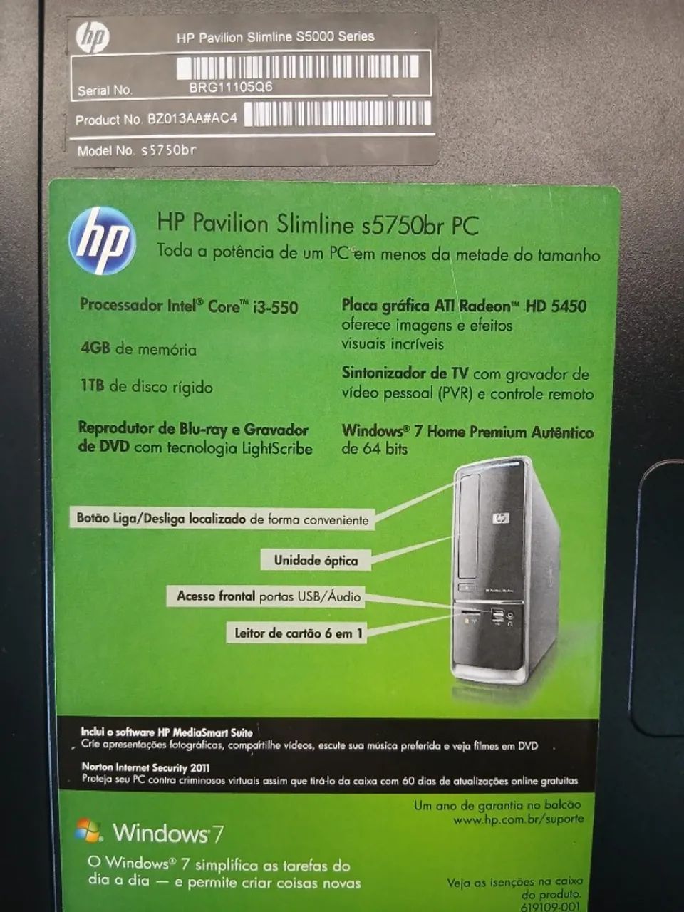 PC HP Pavillon s5750br  - Foto 4