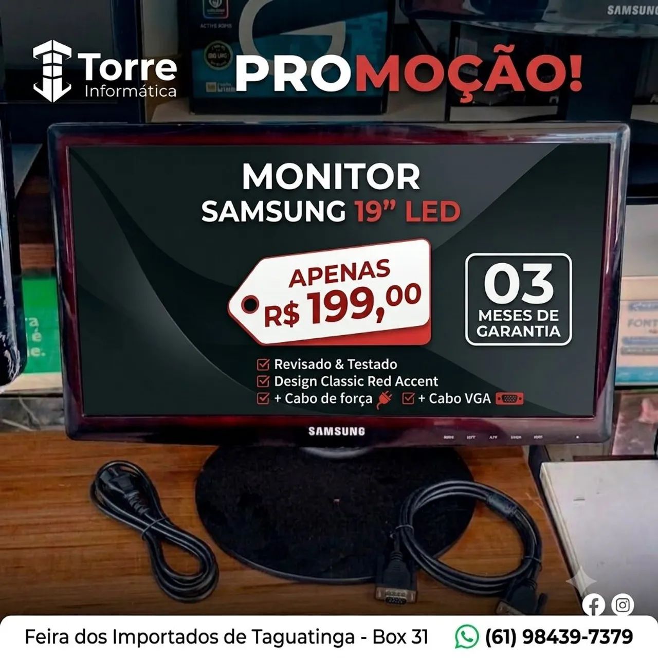 Monitor 19 Pol gdas Led