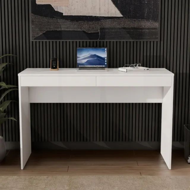 Escrivaninha Moderna 2 Gavetas 100% MDF NOVA - Pronta Entrega