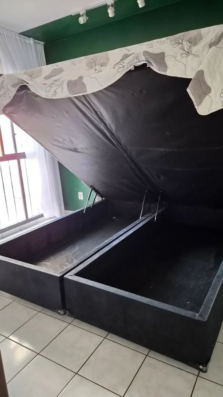 Cama king base baú  - Foto 2