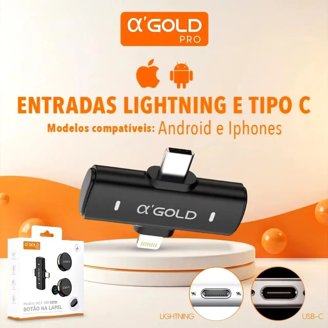 Microfone lapela com 2 Microfones sem fio (Promoção) - Foto 2