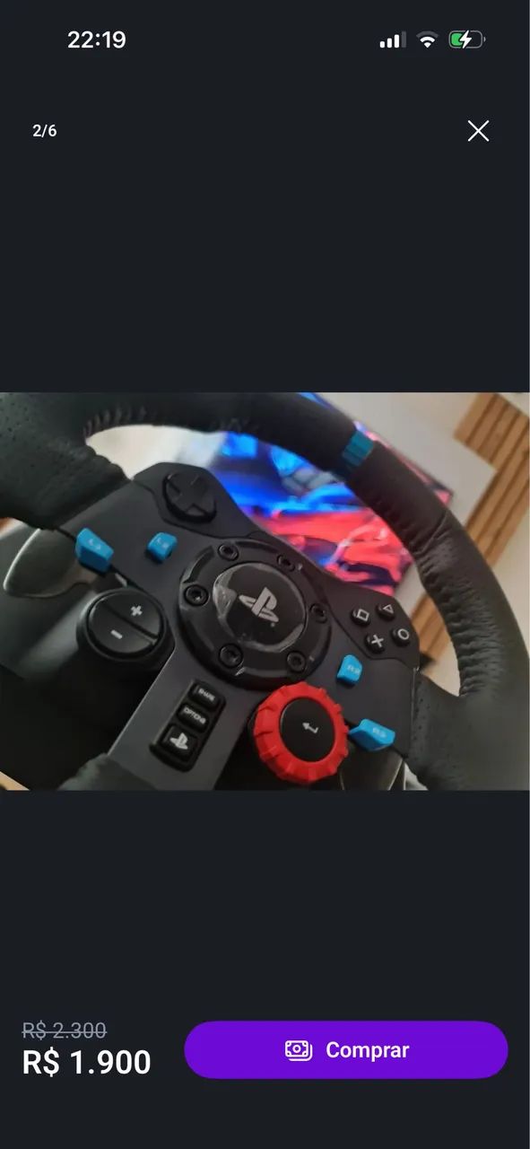 VOLANTE LOGITECH 29 PS4 PS5 CPU - Foto 3