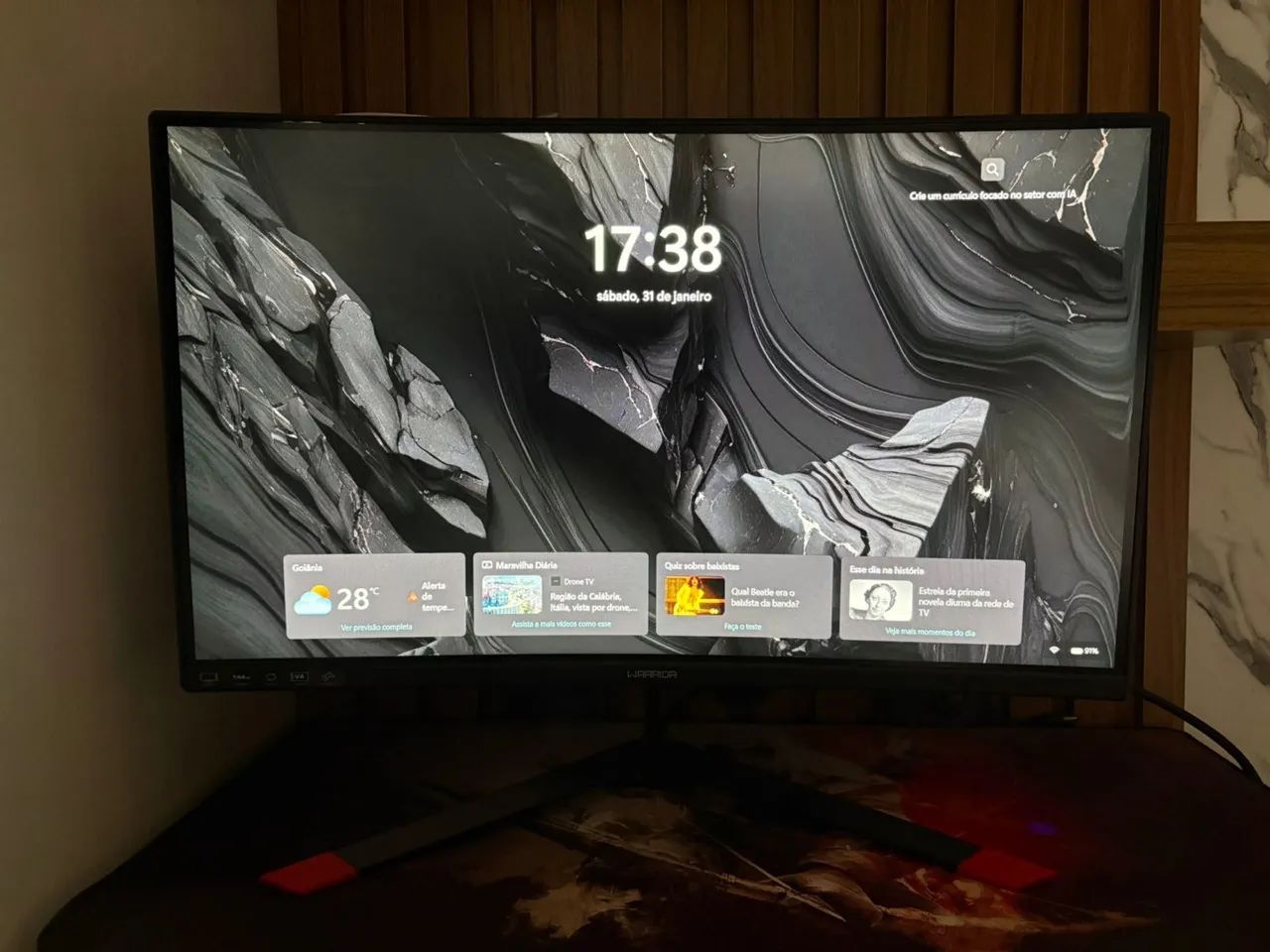 monitor gamer warrior 24 curvo 144hz mn101