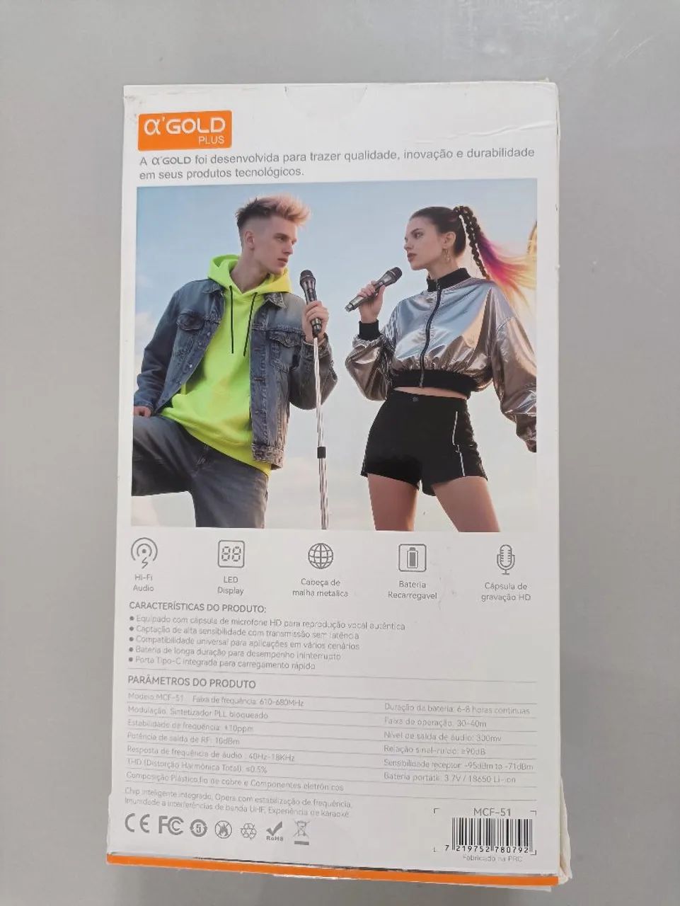 Kit de microfones sem fio, marca A'Gold, uso profissional - Foto 4