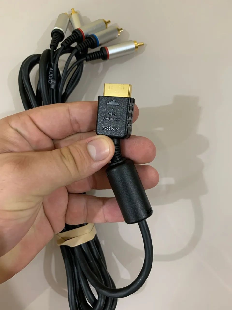 Cabo componente original ps3 e ps2. Muito novo!  - Foto 4