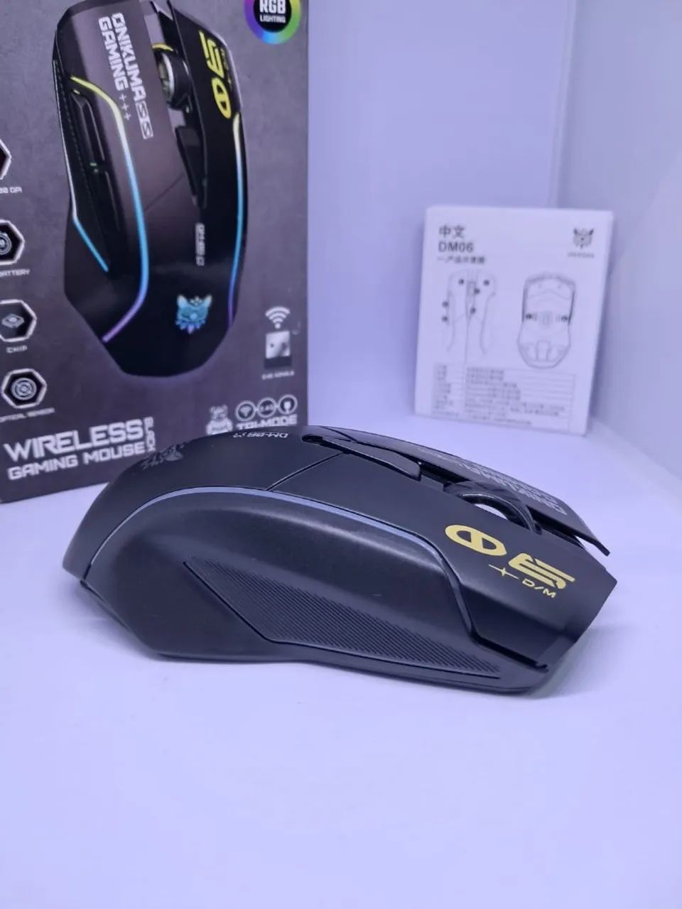 Promoção!!! Mouse Sem Fio Onikuma DM06 12800 DPI - Foto 3