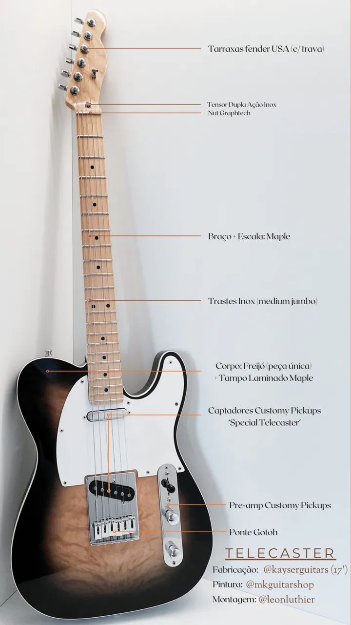 Guitarra Telecaster - Kayser Guitars