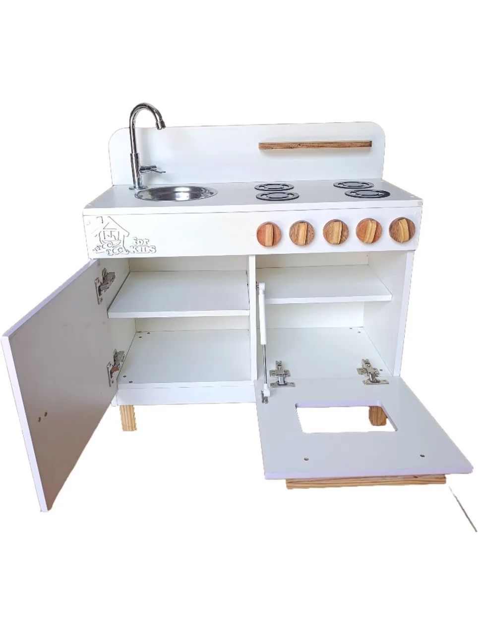 Bancada cozinha infantil em MDF 15mm branco TX  - Foto 2