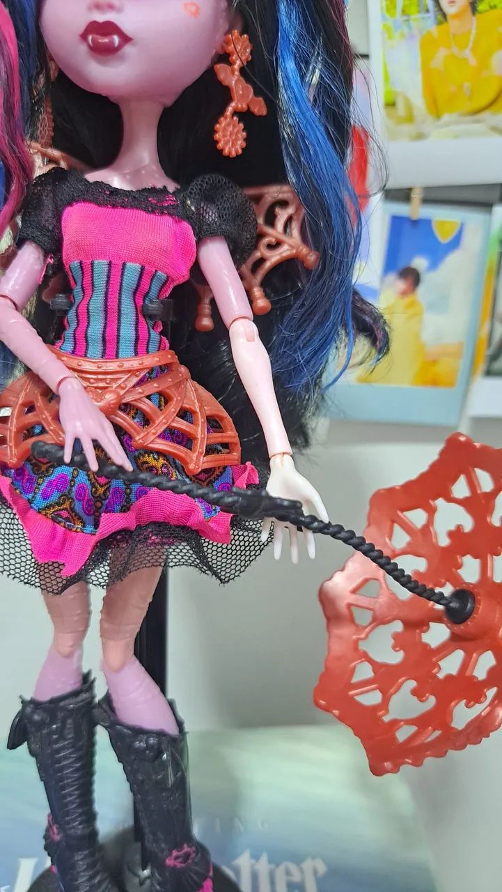 Boneca Monster High Dracubecca Freak Fusion - Foto 5