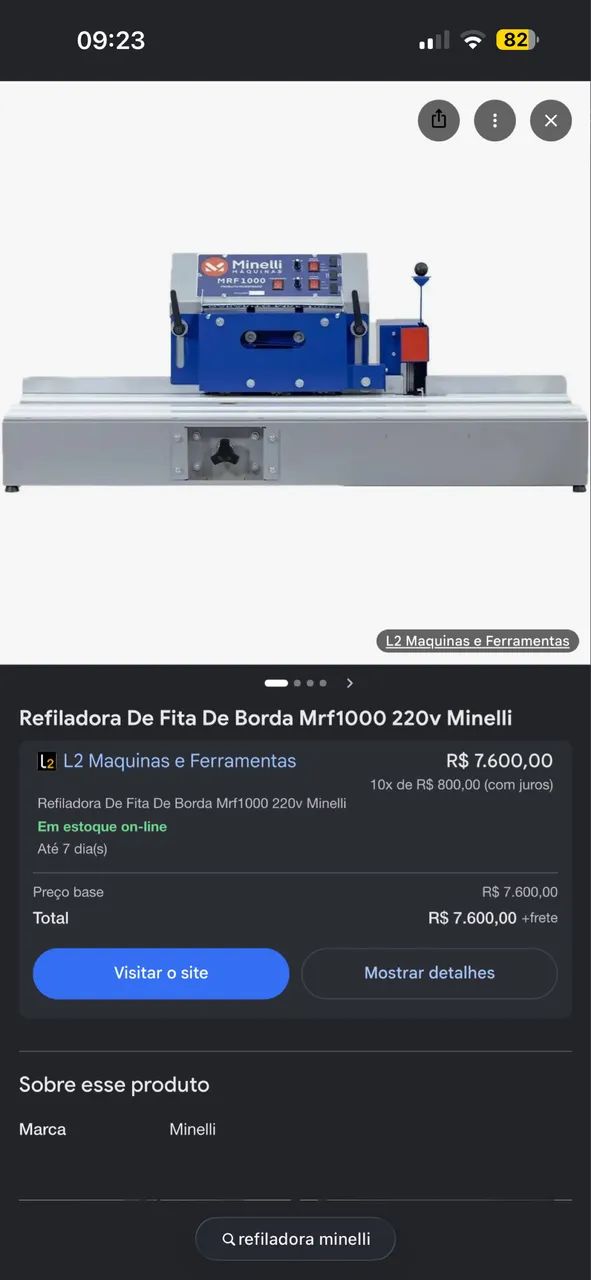Refiladora de MDF Minelli MRF 1000