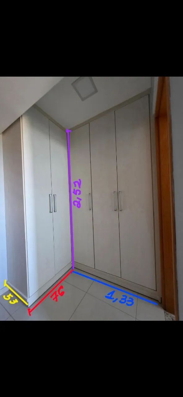 Guarda roupa branco MDF - Foto 4