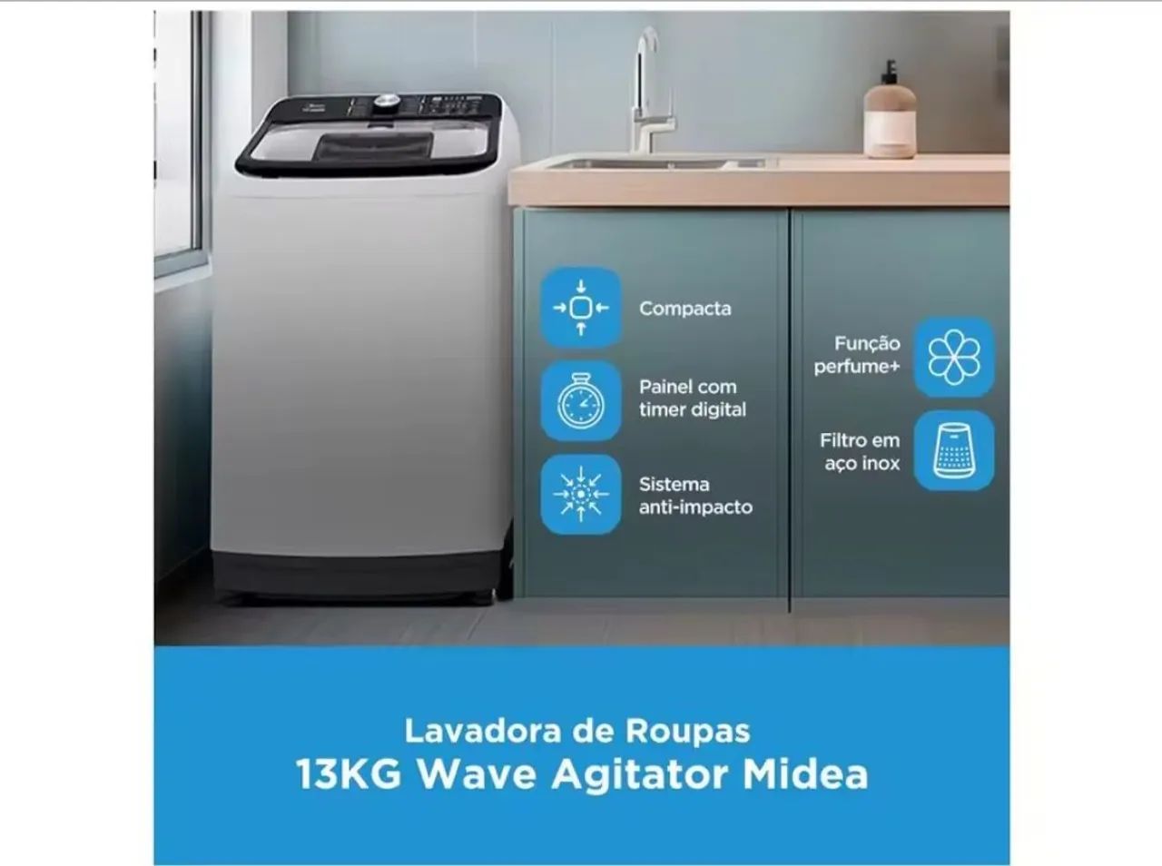 Máquina de Lavar Midea Nova - Foto 2