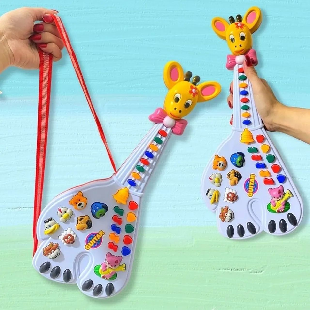 Guitarra Infantil Com Som De Bichos - Foto 3