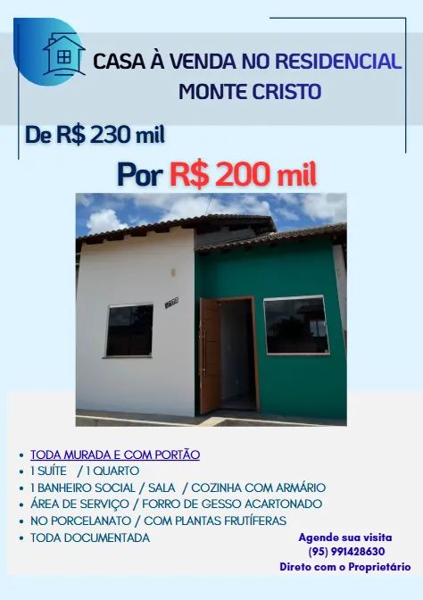 Foto - Boa Vista - Monte Cristo