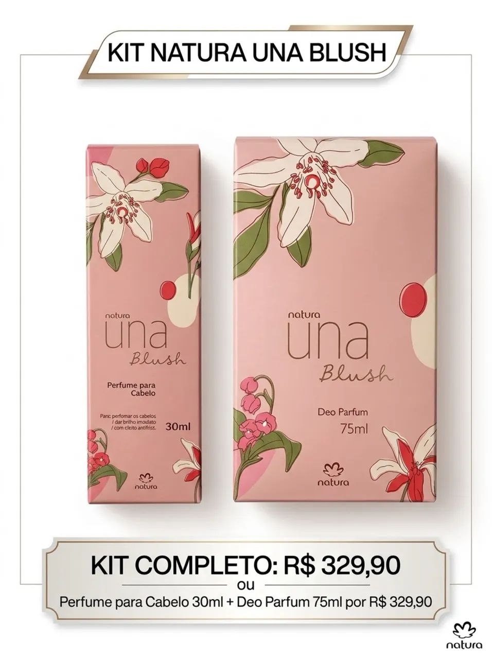 Kit Natura Una Blush