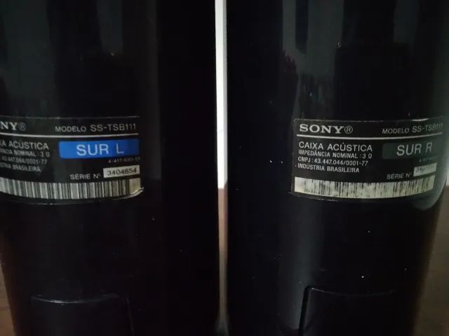 Par de caixa acústica sony sstsb111 preta - Foto 3
