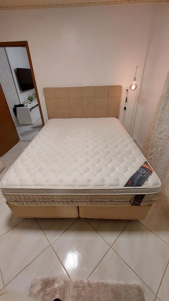 Cama completa com colchão Castor Queen, (1,58x2,00m)  - Foto 4