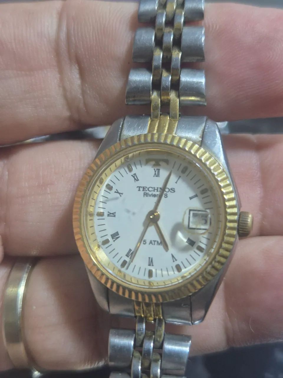 Relógio TECHNOS À QUARTZ  MODELO RIVIERA   -   FUNCIONANDO PERFEITAMENTE - Foto 2