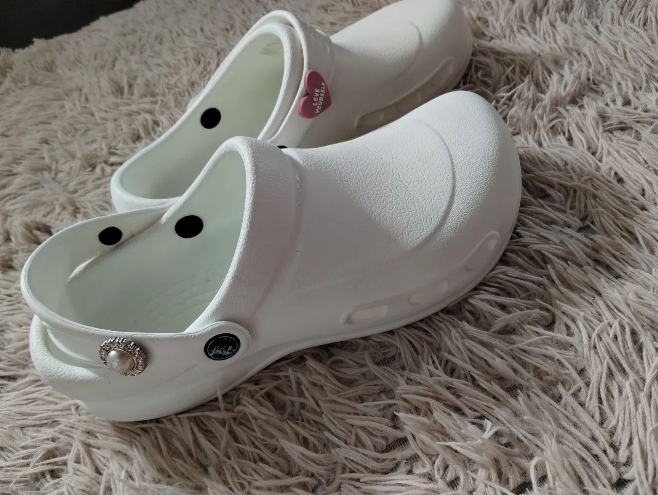 Crocs branco pontuação 38