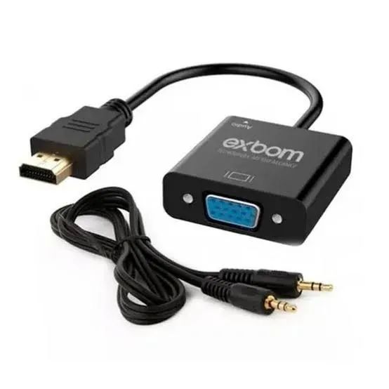 Conversor HDMI x VGA com Áudio Exbom/Knup