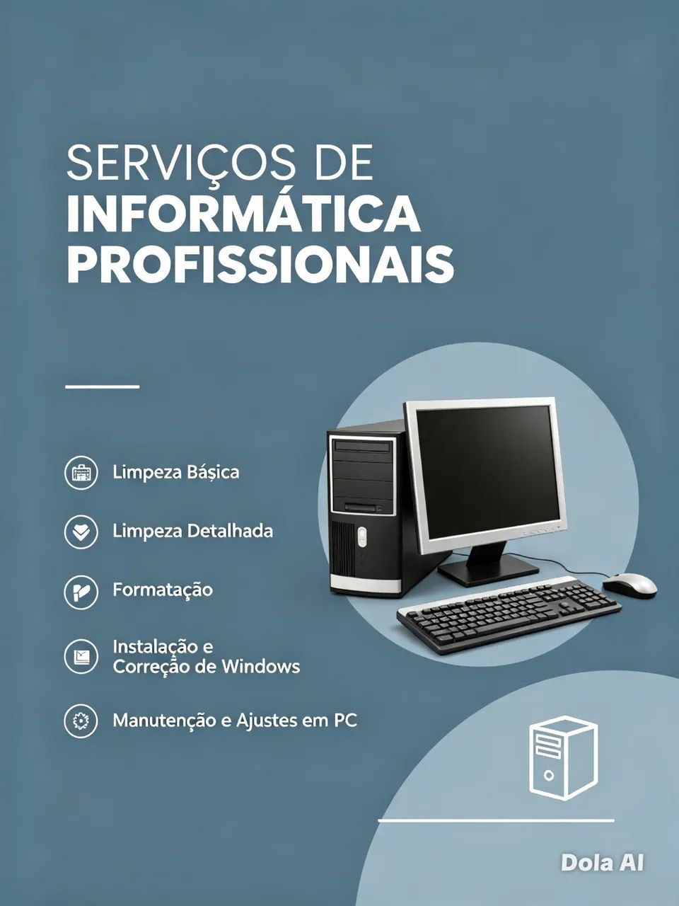 formatação, limpeza, Instalação de Windows e trocas  de peças ?