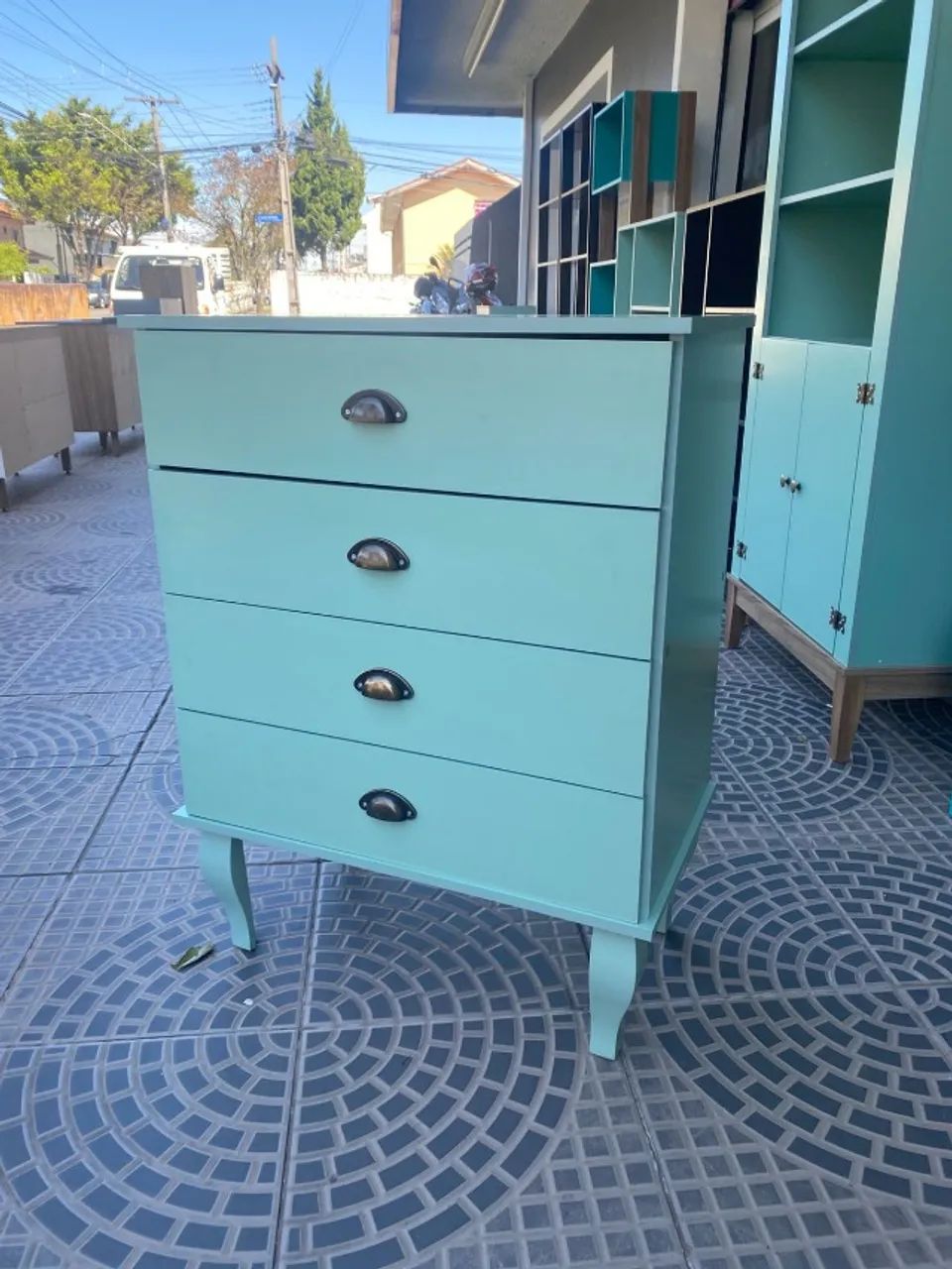 Cômoda retrô preta Nova  - Foto 4