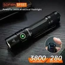 Sofirn sp35t 3800lm tático 21700 lanterna poderosa luz led usbc recarregável - Foto 2