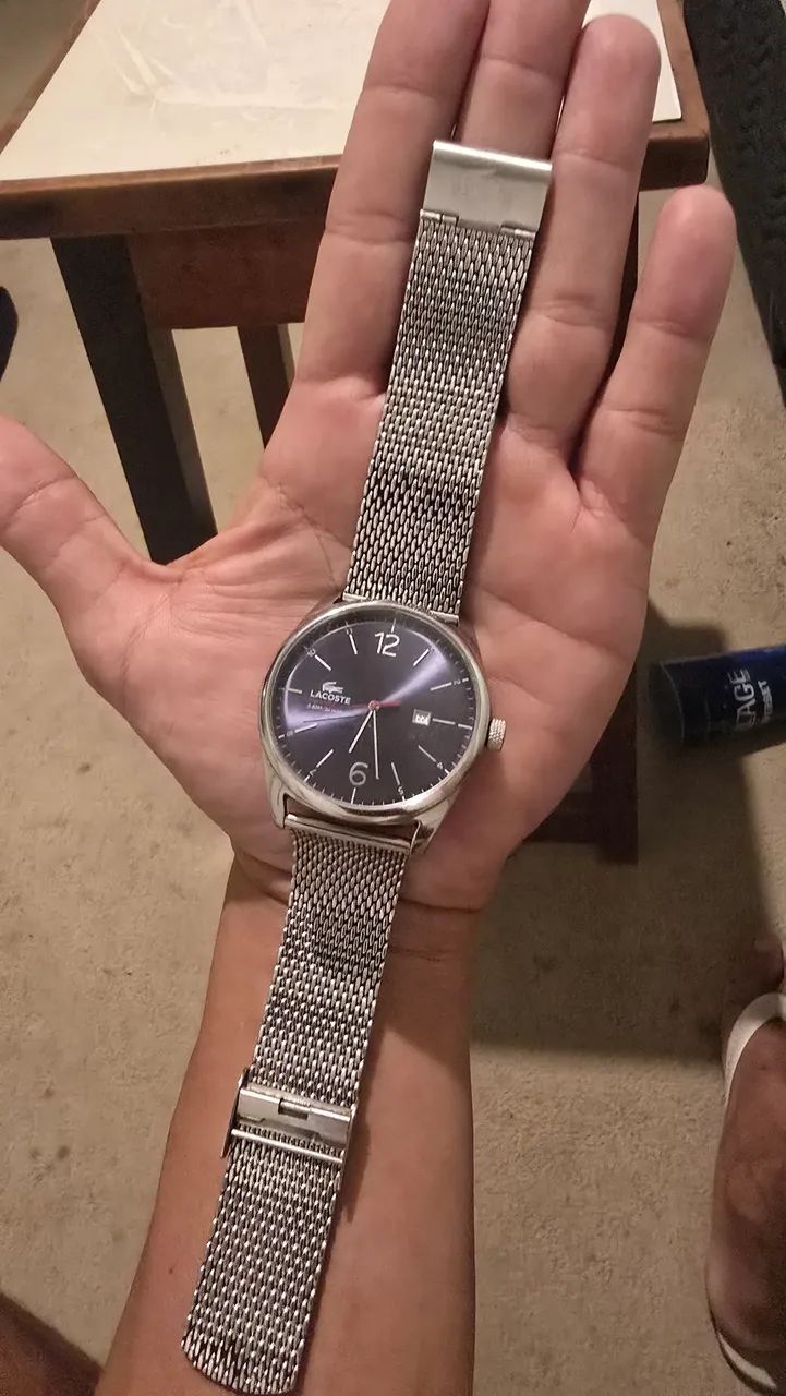 Relógio lacoste em aco pulseira top - Foto 2