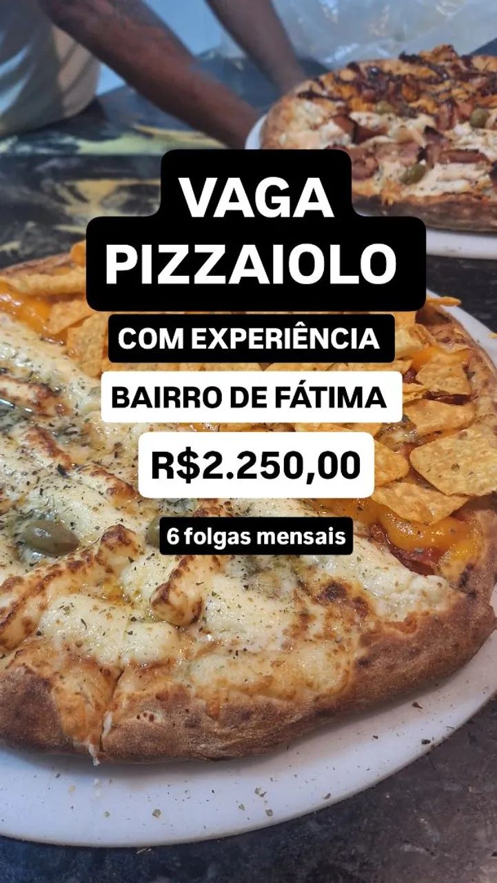 Pizzaiolo com experiência 