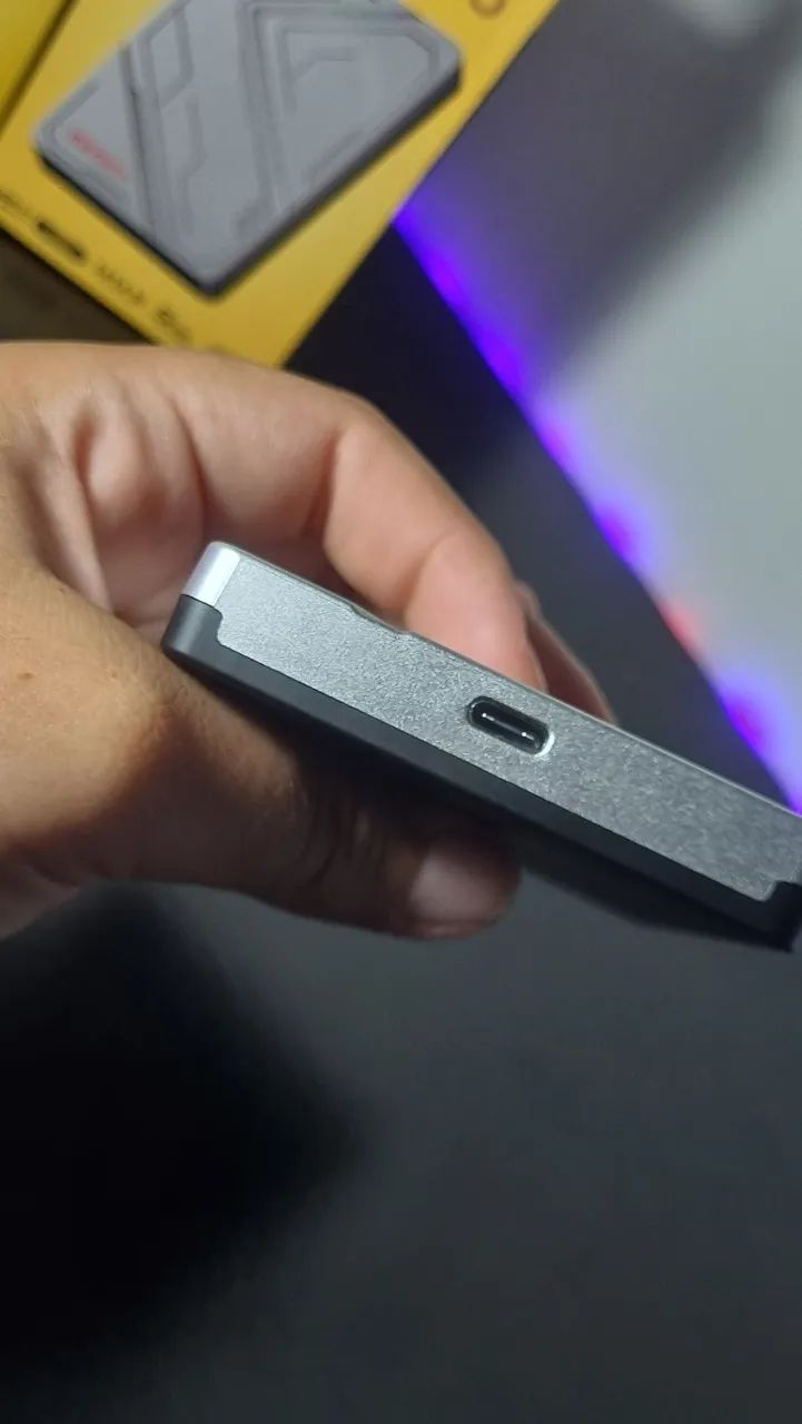Case para HD de 2,5 Polegadas com USB 3.1 e Led Colorido - Foto 3