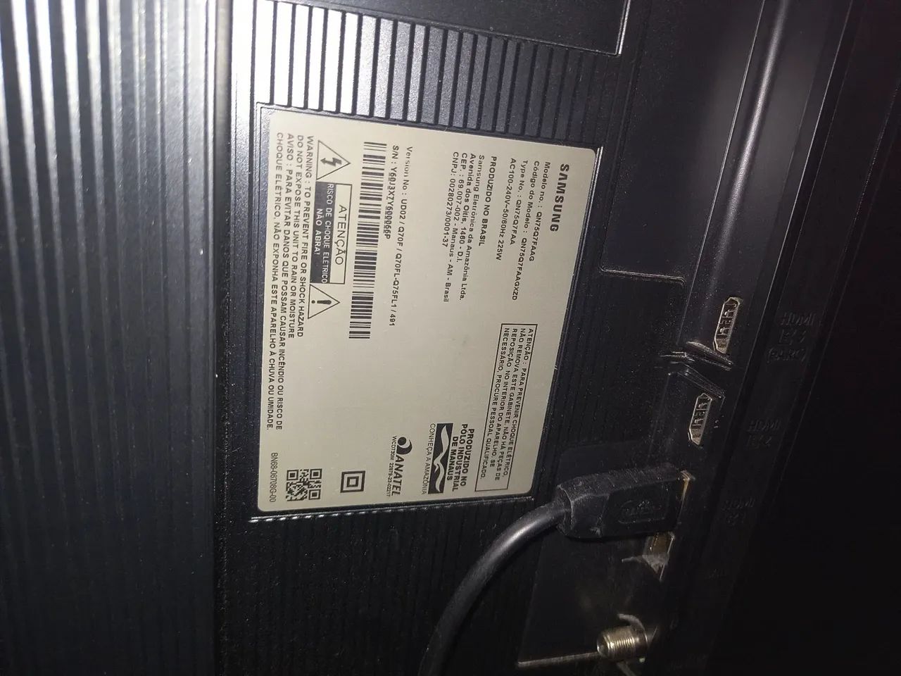 Tv Samsung Q led 75 polegadas 