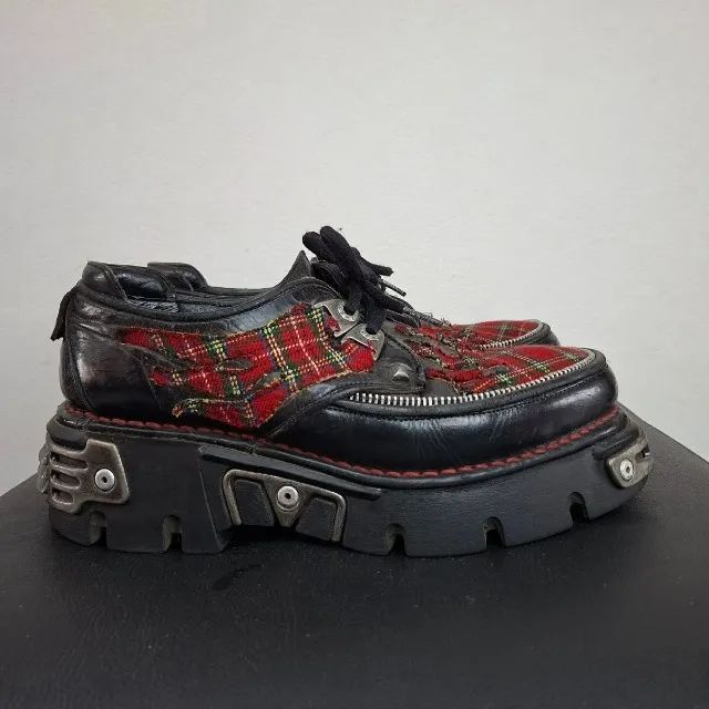 sapato new rock flame creeper