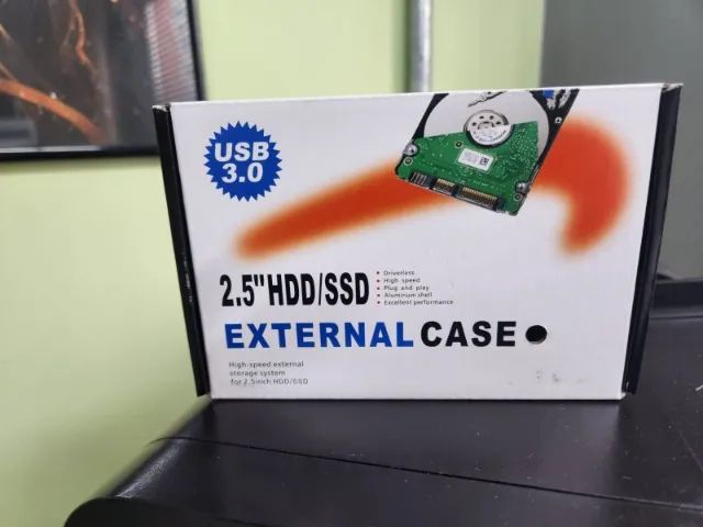 CASE PARA HD EXTERNO DE 25 SATA PARA USB 3.0 TRANSPARENTE 