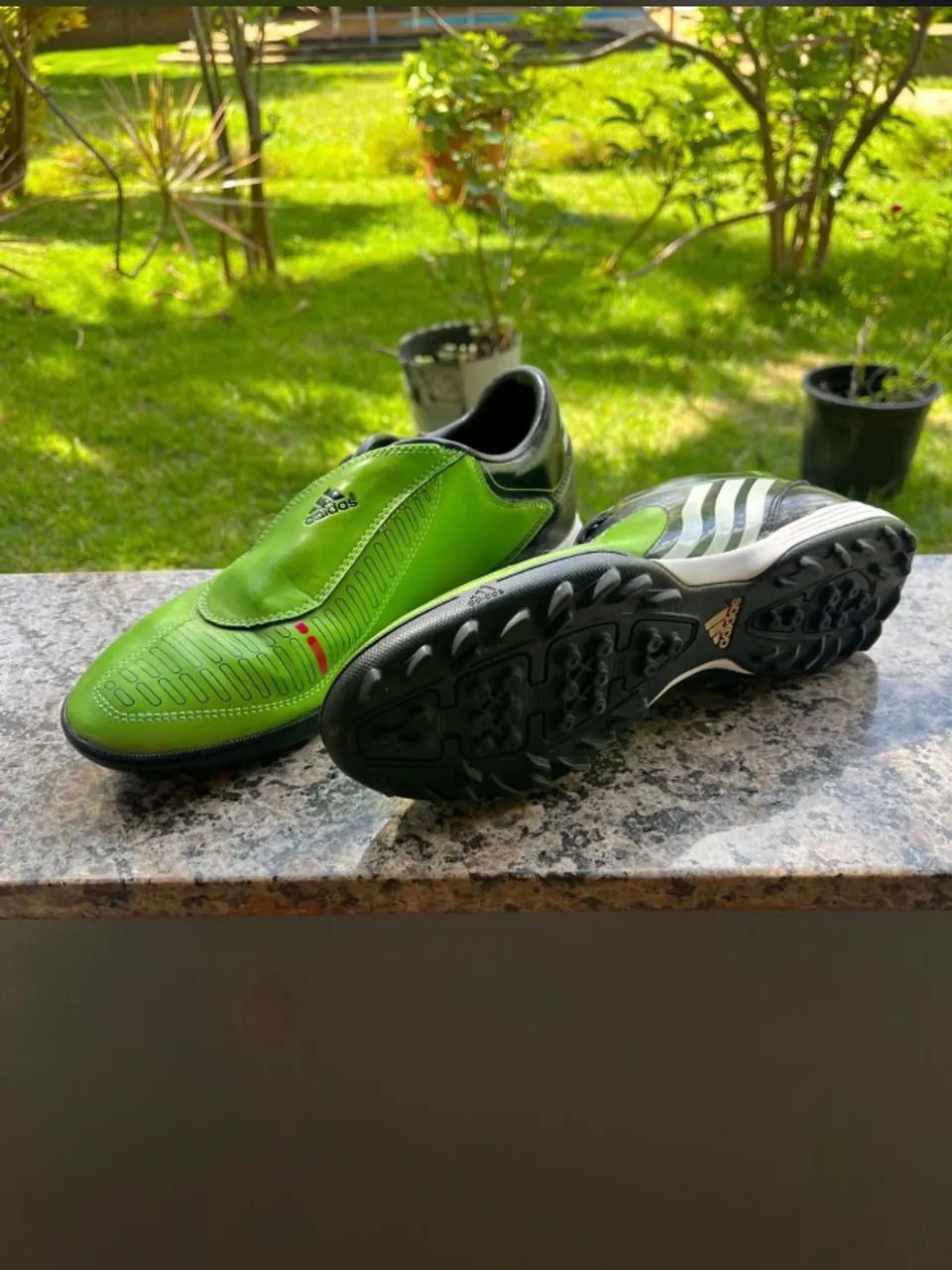 chuteira adidas f10 trx verde neon 38 - Calçados Esportivos