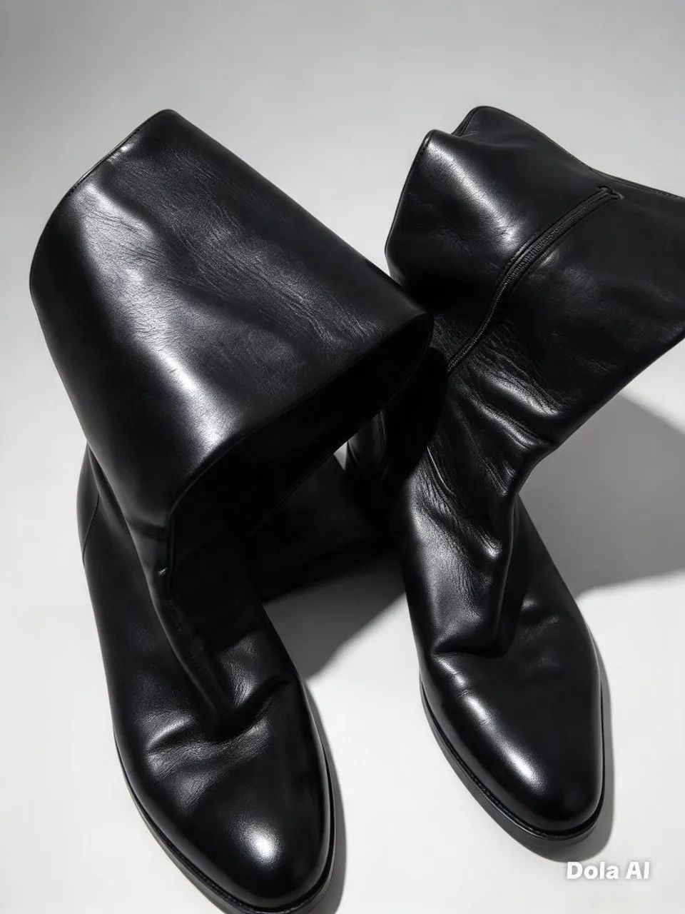 Bota de couro legítimo 
