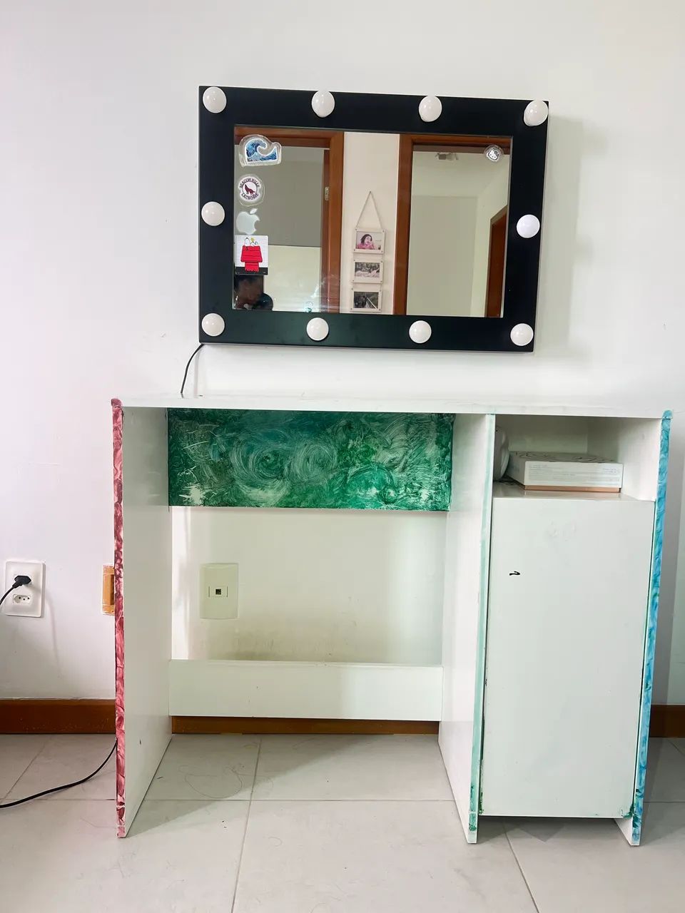 Espelho de maquiagem e Mesa  - Foto 3