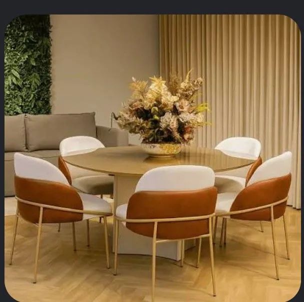 Vendo mesa organica com 6 cadeiras  - Foto 4