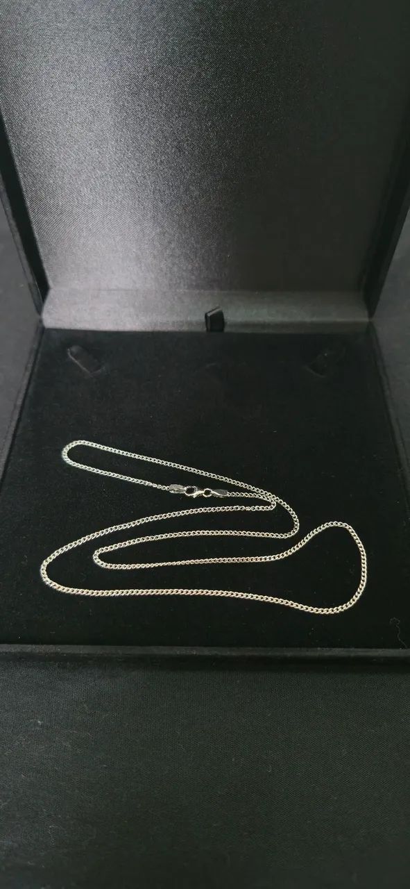 Cordão de ouro branco  - Foto 3