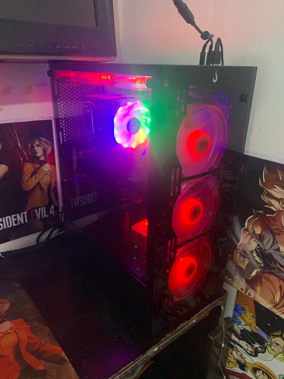 Computador gamer, Rx 7600+ Ryzen 5500, 16 gb com 6 meses de uso e 3 anos de garantia