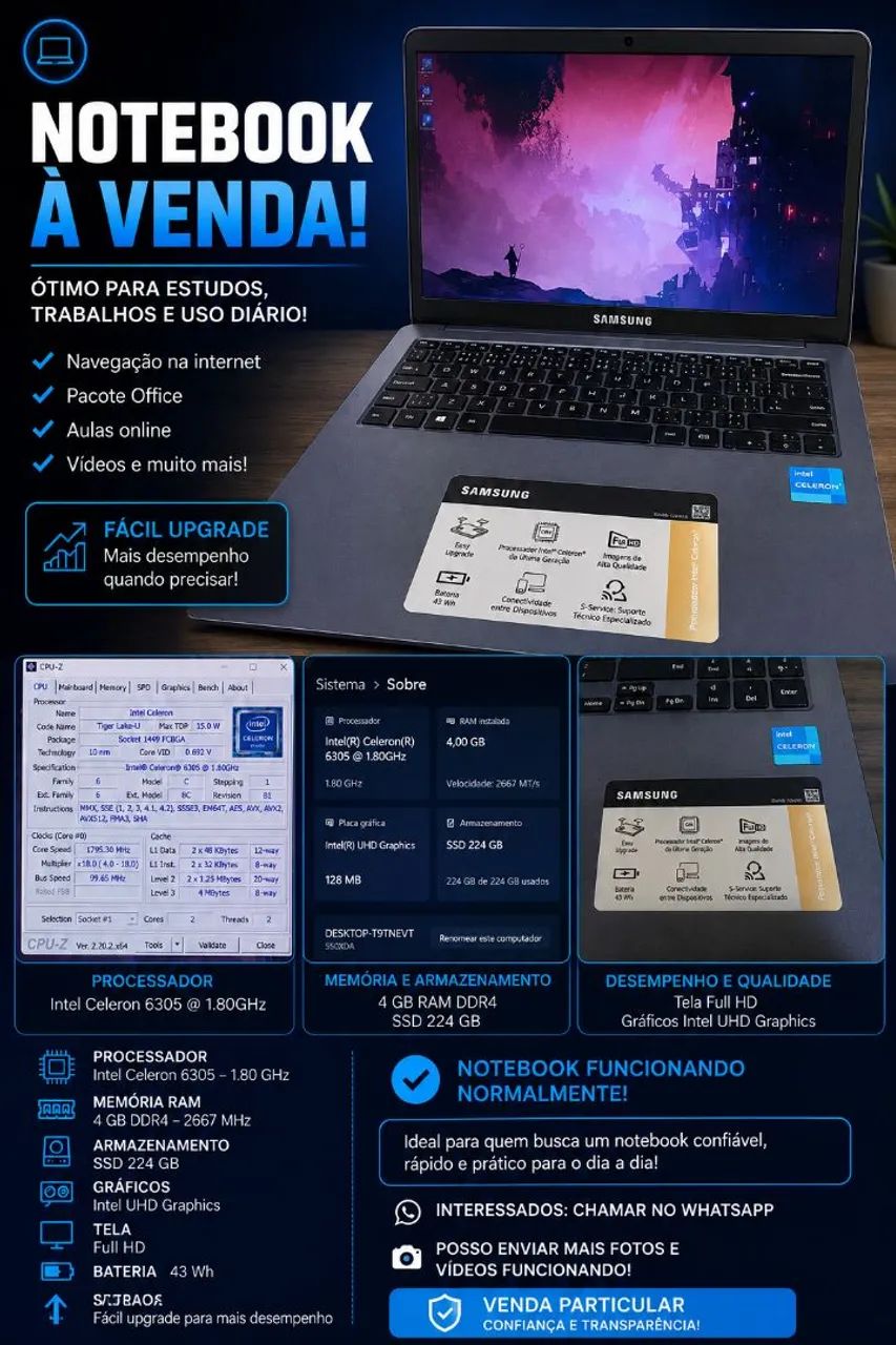 Notebook Samsung
