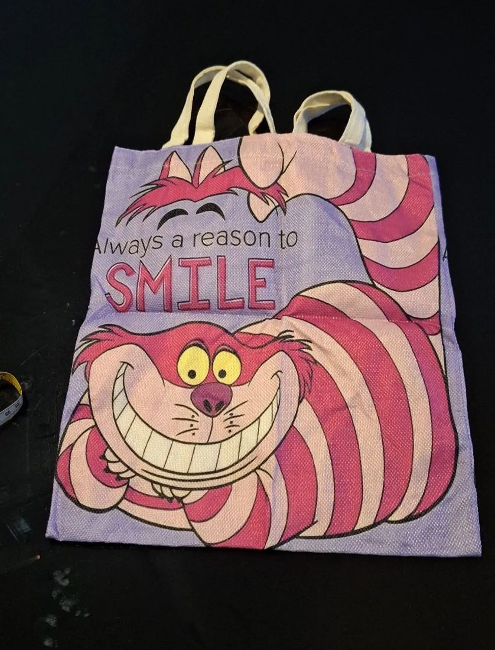 Ecobag do gato Chesride da Alice